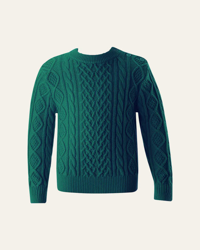 Boy's Cable Knit Sweater, Size 2-